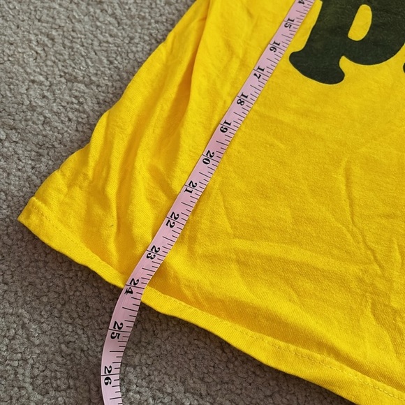 Yellow Kids Pizza Graphic T-Shirt size Large - Picture 4 of 6